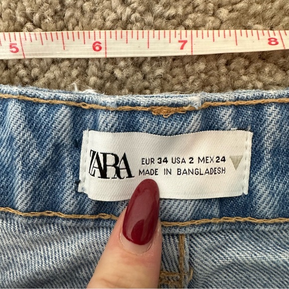 Zara High Rise Ankle Length Jeans - Picture 9 of 11